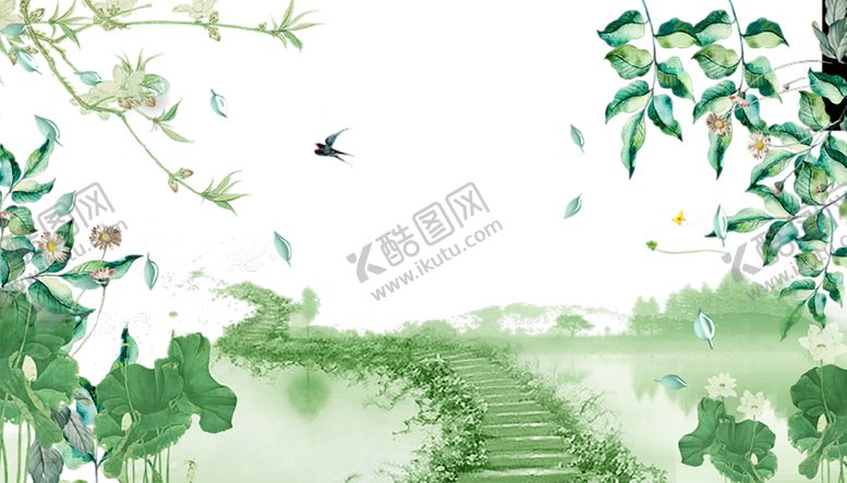 编号：98035210190801463140【酷图网】源文件下载-绿色背景