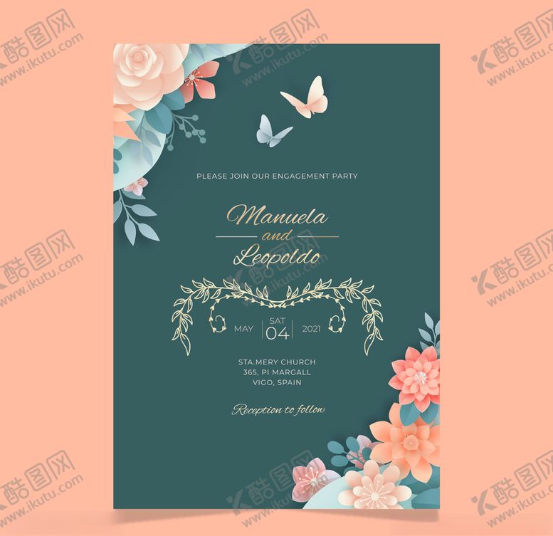 编号：84920804202052157939【酷图网】源文件下载-婚礼结婚请柬邀请函