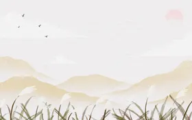 白露x架背景寒海报