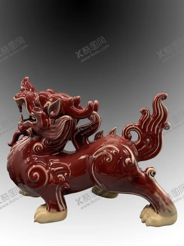 编号：21810304140926347870【酷图网】源文件下载-麒麟摆件
