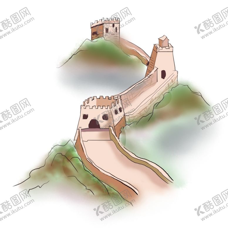 编号：52407510200610184843【酷图网】源文件下载-长城装饰元素