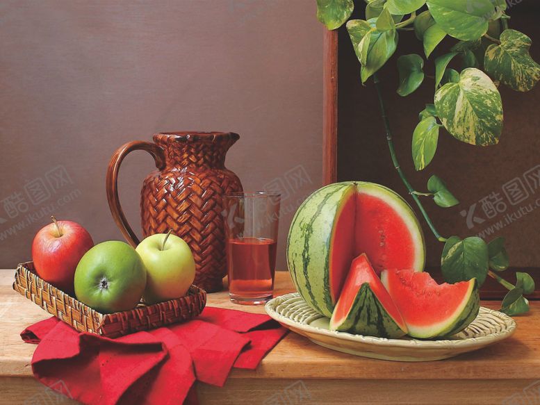 编号：10531609230917268978【酷图网】源文件下载-花卉水果油画