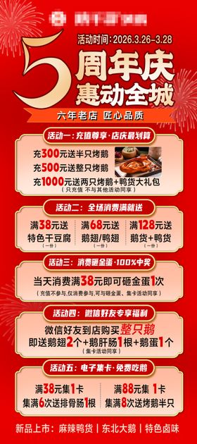 周年庆促销活动优惠海报