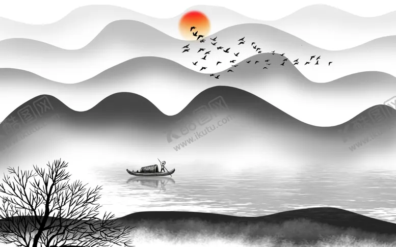 编号：31174101150636338120【酷图网】源文件下载-山水画 
