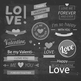 情人节爱心相关文字图案