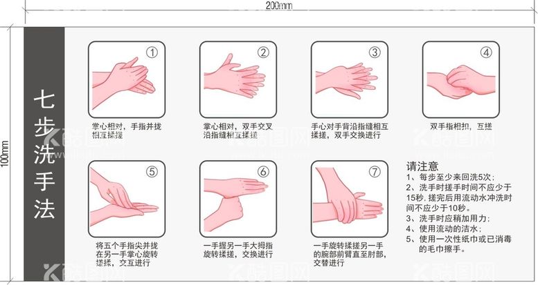 编号：51030610252356116460【酷图网】源文件下载-七步洗手法