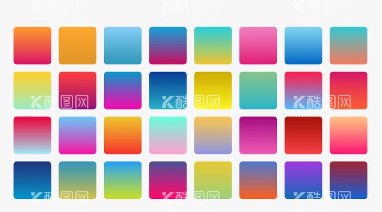 编号：41508410230127149911【酷图网】源文件下载-AI渐变色卡