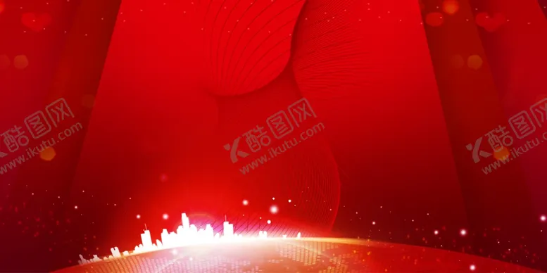 编号：79813603222117159259【酷图网】源文件下载-红色地产大气背景