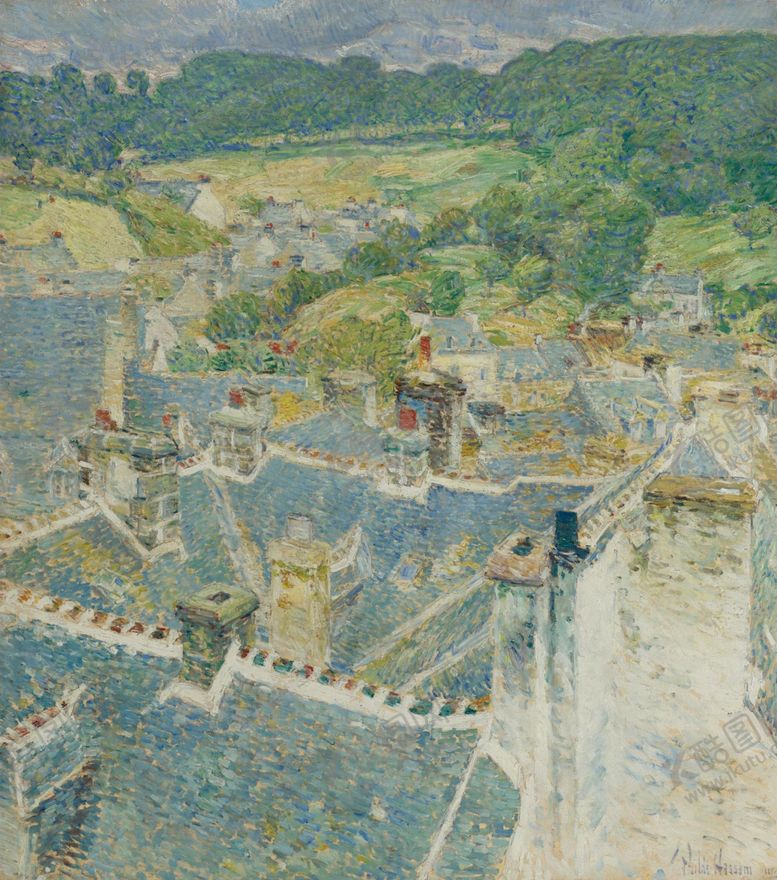 编号：64527710190312411123【酷图网】源文件下载-风景印象派油画