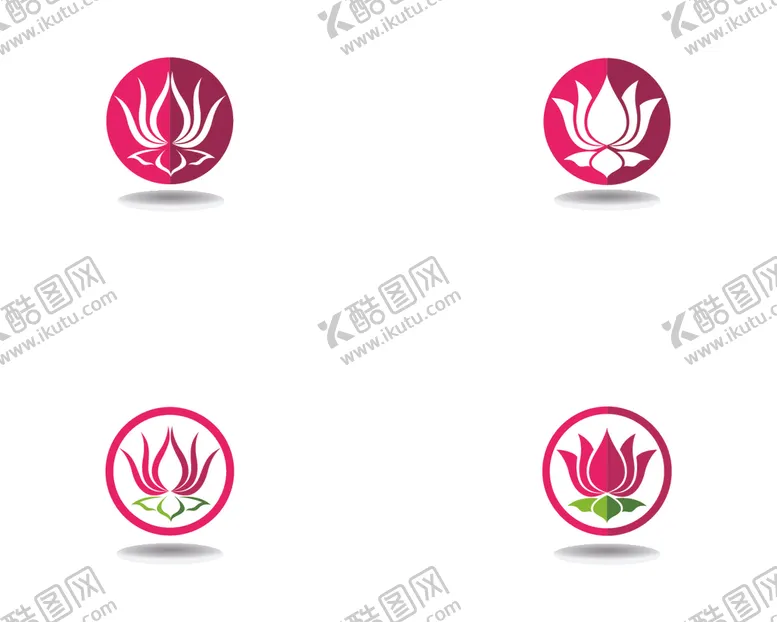 编号：70617207062004033453【酷图网】源文件下载-抽象荷花图标