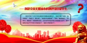 创建全国文明城市的测评项目是