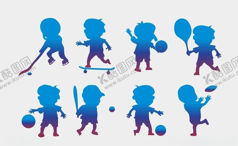 编号：23804009241159552673【酷图网】源文件下载-矢量运动人物小孩