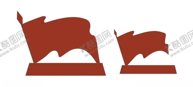 编号：59795409262030275991【酷图网】源文件下载-红旗雕塑