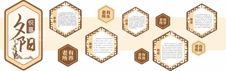 编号：37030111241011066454【酷图网】源文件下载-老年活动室中式文化墙