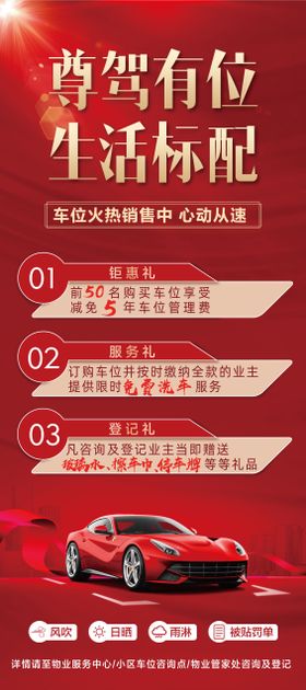车位广告宣传海报