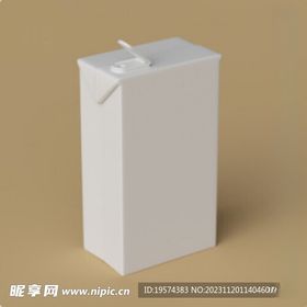 C4D模型牛奶