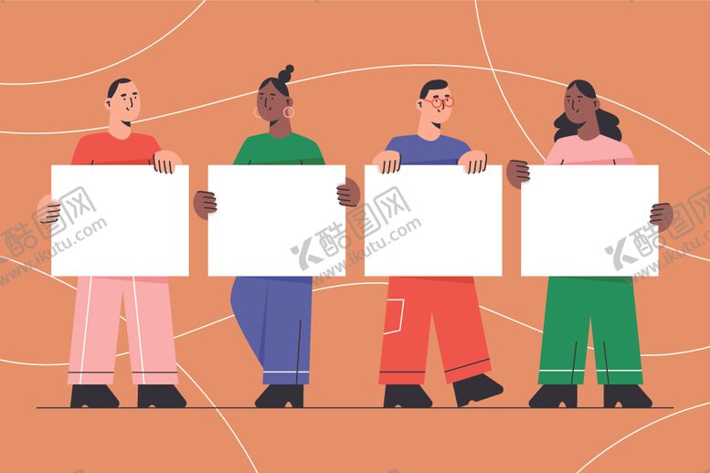 编号：33415209252350293375【酷图网】源文件下载-男女插画