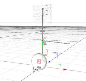 C4D模型天线