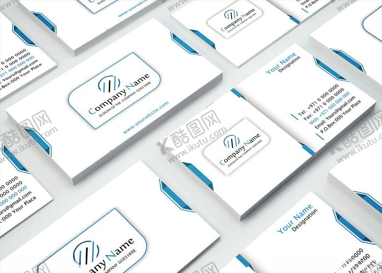 编号：96693809181431197599【酷图网】源文件下载-矢量名片模板