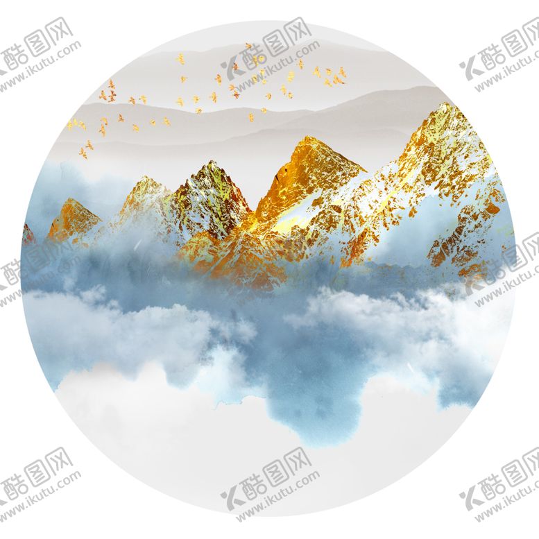 编号：84134306162255447439【酷图网】源文件下载-中国山水装饰画