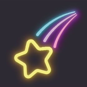 霓虹灯发光创意图案