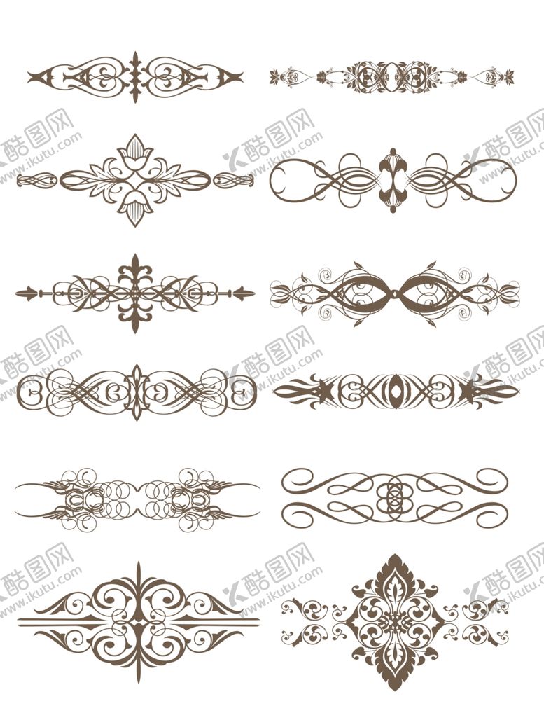 编号：79919209190829041446【酷图网】源文件下载-欧式花纹手绘线条花纹线条欧式底
