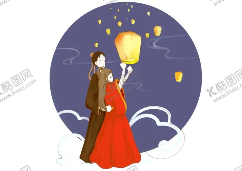 编号：85163701210111253771【酷图网】源文件下载-七夕节 牛郎织女 png素材