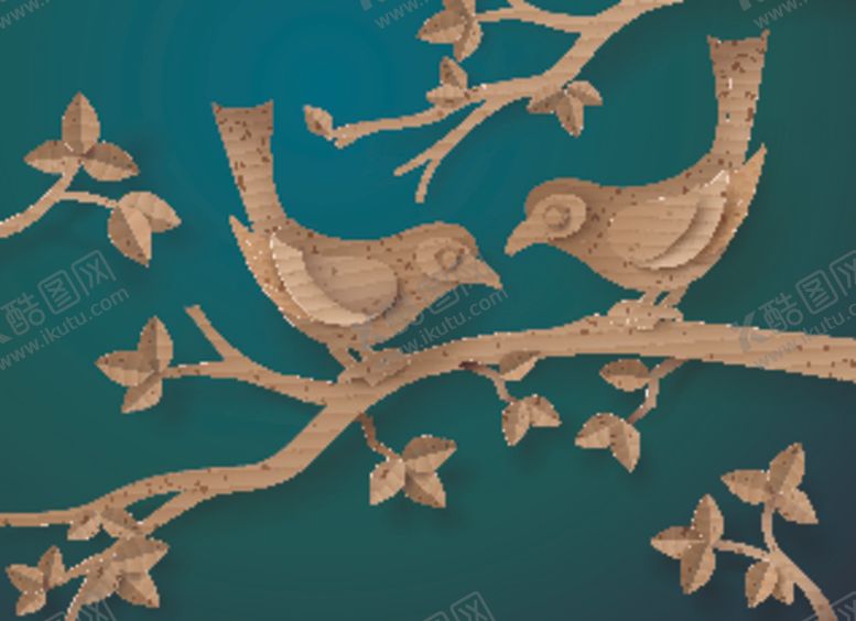 编号：27525810170110438828【酷图网】源文件下载-喜鹊剪纸