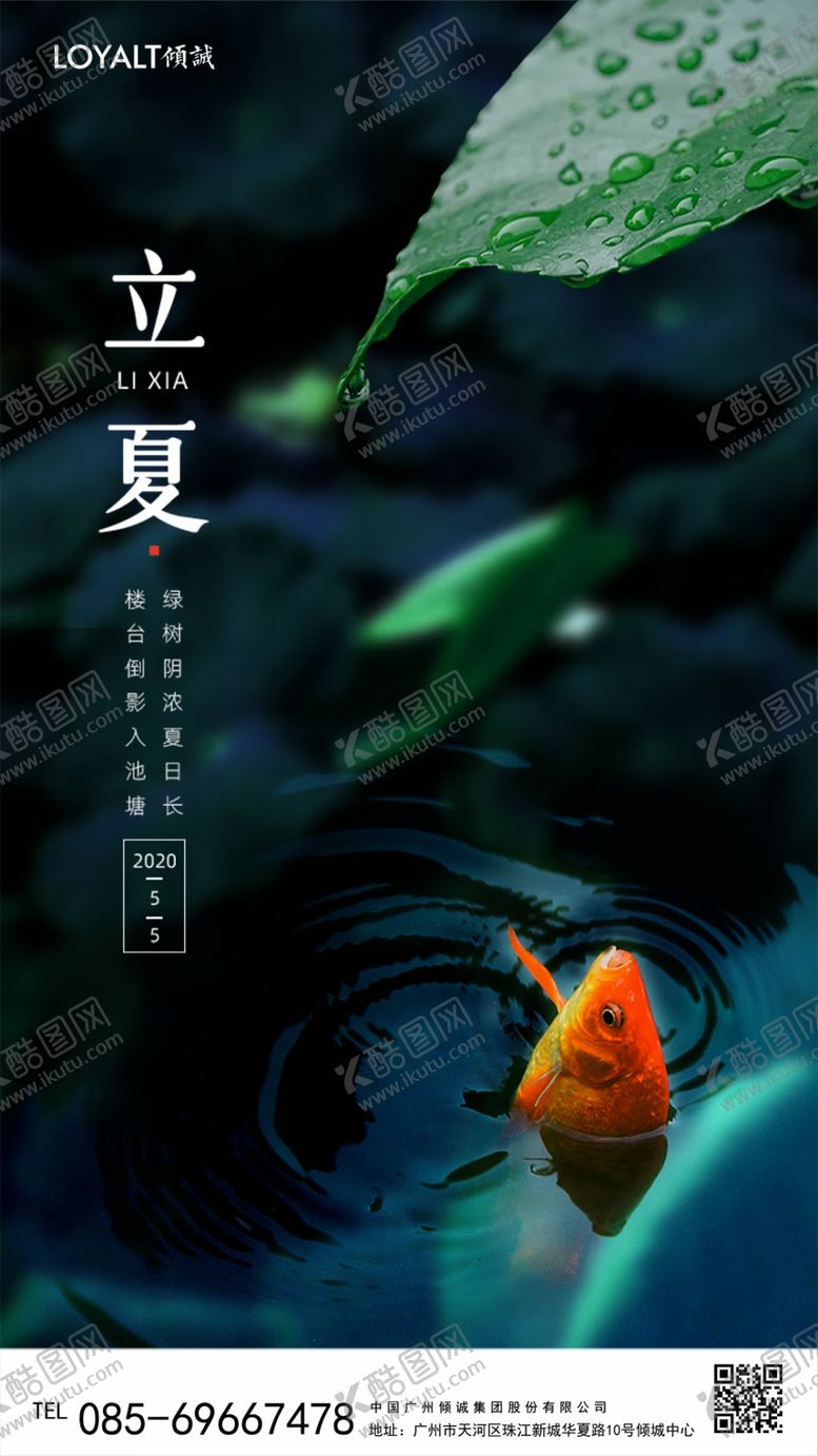 编号：49064410210930022217【酷图网】源文件下载-墨绿色立夏节气手机启动引导页