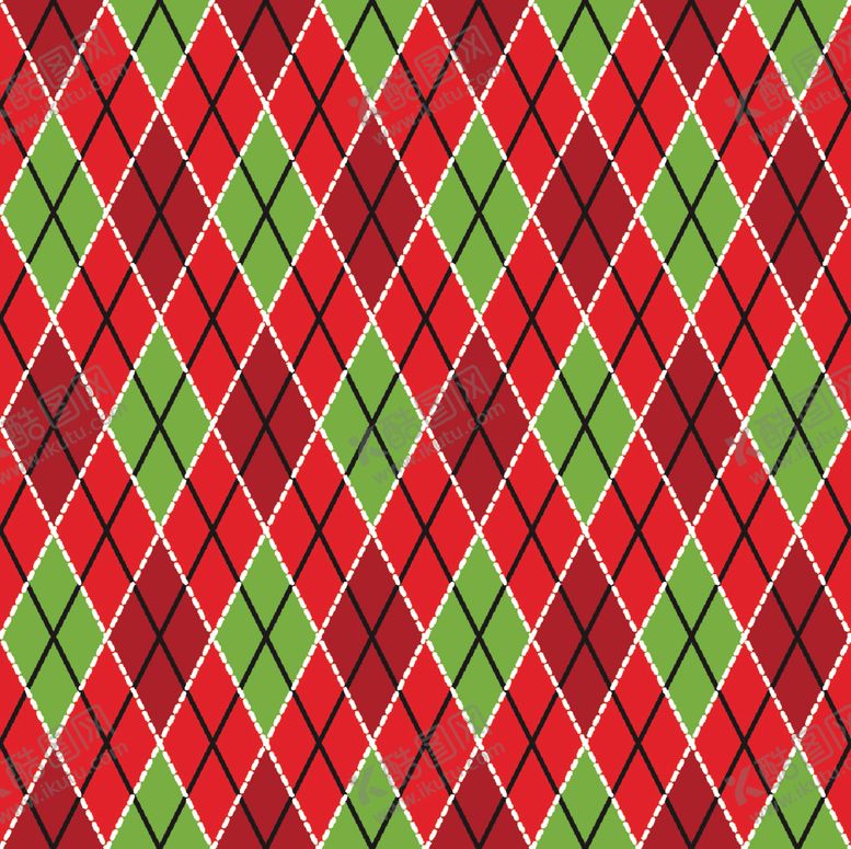编号：69510609290856136731【酷图网】源文件下载-线条格子圣诞底纹无缝