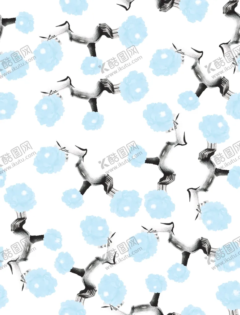 编号：75036407011522492192【酷图网】源文件下载-手绘花水墨花