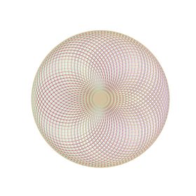 圆环底纹矢量彩色正弦线几何