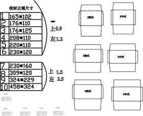 信封袋子模版