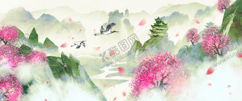 编号：92193306281858179425【酷图网】源文件下载-水墨山水