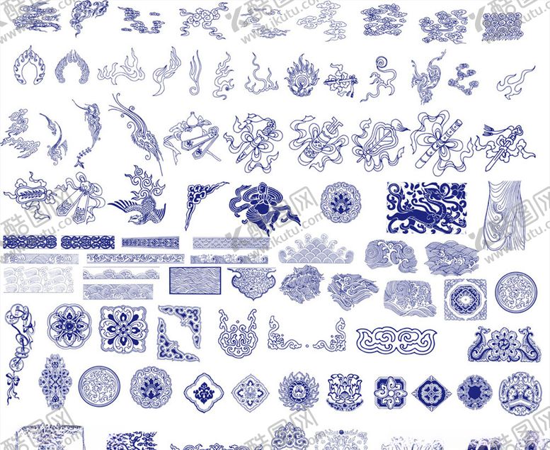 编号：63218910041258057716【酷图网】源文件下载-古典花纹图案