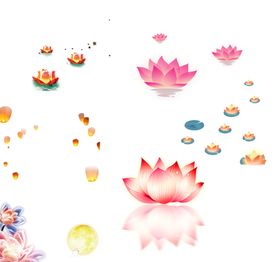 中秋荷花灯