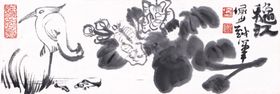 梅兰竹菊传统国画