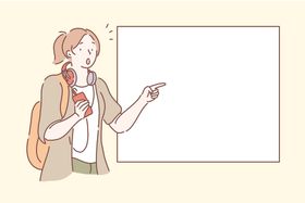 韩国小清新人物生活插画