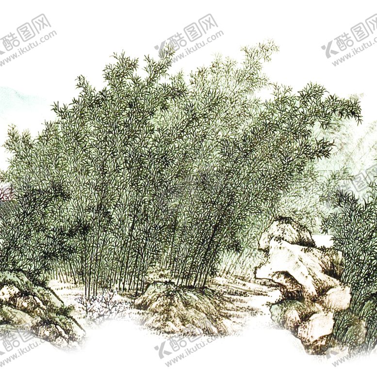 编号：89369104191828234612【酷图网】源文件下载-水墨竹子