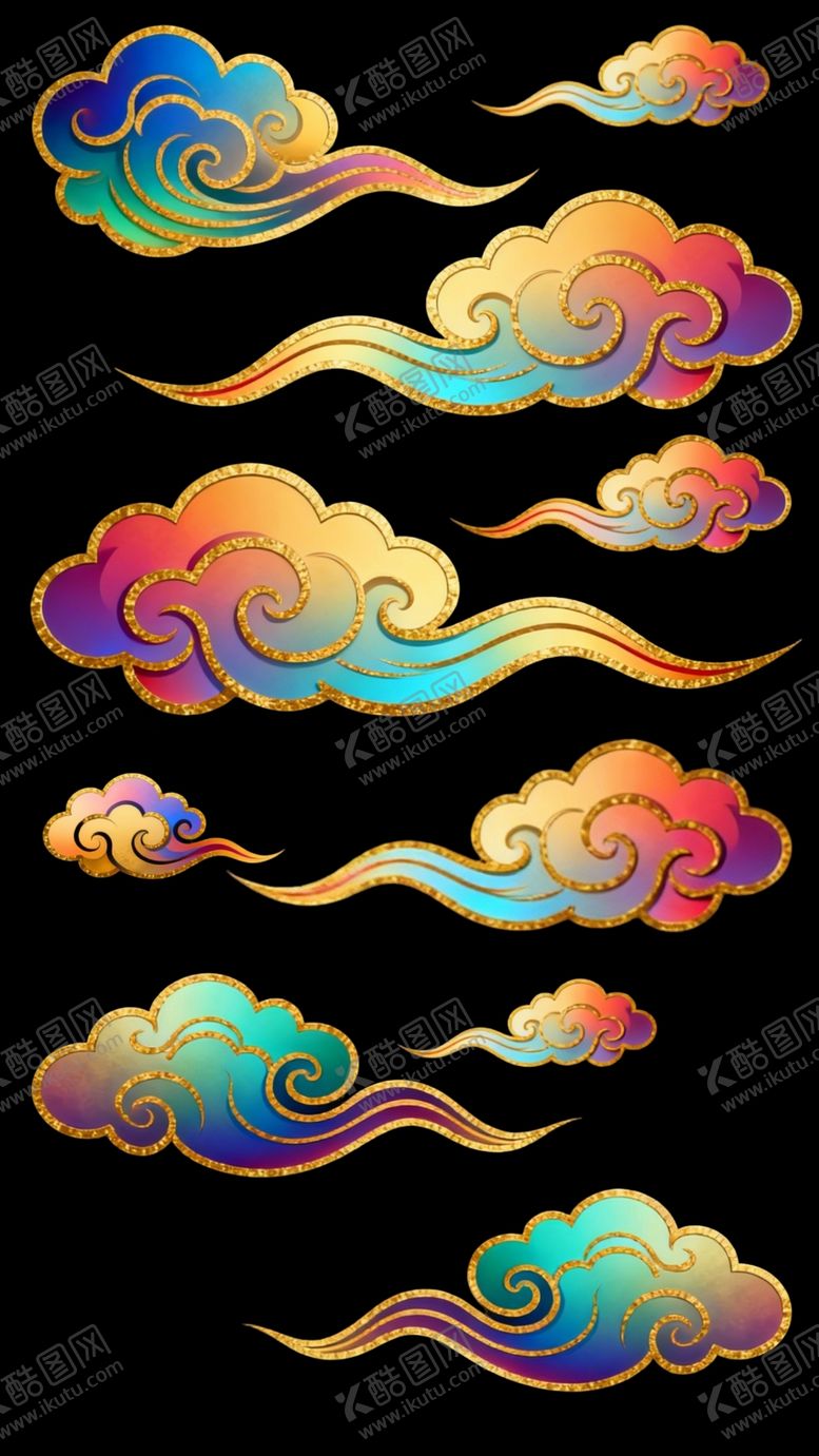 编号：98104505041917466545【酷图网】源文件下载-七彩祥云