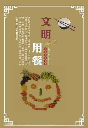 餐厅宣传海报 食堂礼仪