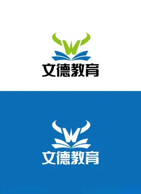 教育标识设计简约字母
