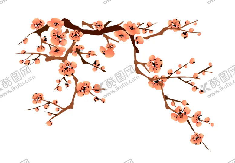 编号：36889602081953246417【酷图网】源文件下载-梅花桃花PNG 