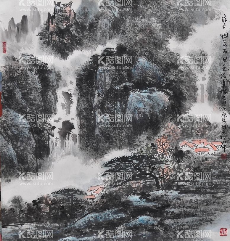 编号：62286710182247311421【酷图网】源文件下载-国画山水画