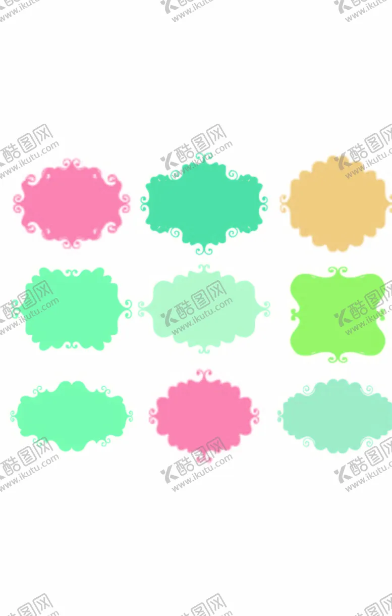 编号：88234104172259209879【酷图网】源文件下载-条幅标签素材