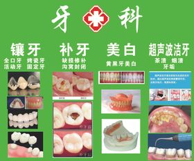 牙科电梯海报牙齿美白