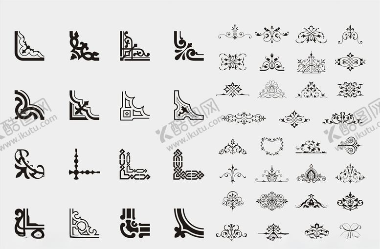 编号：14410209141549406169【酷图网】源文件下载-欧式边框边角