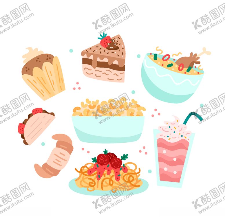 编号：60638806232122228021【酷图网】源文件下载-矢量厨房蔬菜食物素材