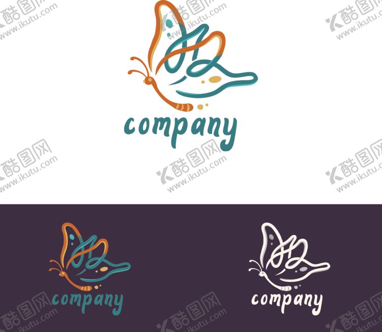 编号：40248209150008017208【酷图网】源文件下载-蝴蝶logo