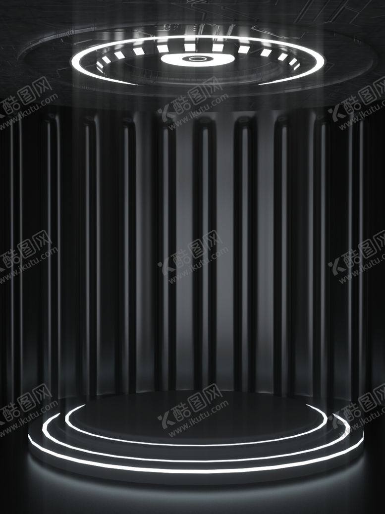 编号：93888010080718313874【酷图网】源文件下载-黑色质感舞台背景
